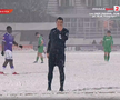 Fotbal în Ice Age » Imagini incredibile la meciul din Cupa României