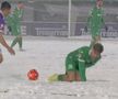 Fotbal în Ice Age » Imagini incredibile la meciul din Cupa României
