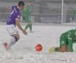Dumbrăvița - FC Argeș, disputat pe zăpadă