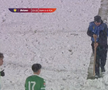 Dumbrăvița - FC Argeș, disputat pe zăpadă