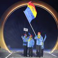 Elizaveta Hlusovici și Iulian Luchin au purtat drapelul Republicii Moldova // foto: Guliver/gettyimages