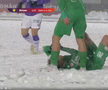 Dumbrăvița - FC Argeș, disputat pe zăpadă