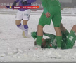Fotbal în Ice Age » Imagini incredibile la meciul din Cupa României