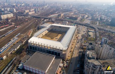 FOTO Noi imagini de la stadionul Rapid! S-au montat primele scaune