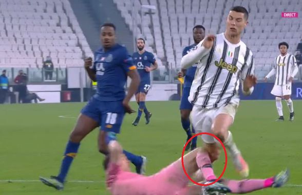 Faza care putea schimba totul în Juventus - Porto: „E penalty, n-ai nevoie de VAR aici!”