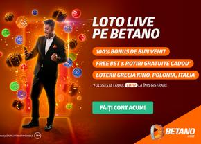 Loto aduce surprize fără rulaj și 100% Bonus de Bun Venit pe Betano!