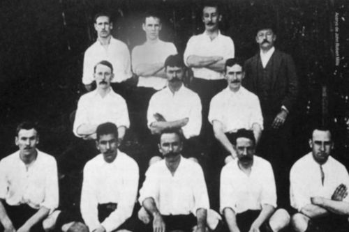 Sao Paolo Athletic Club în 1904, după câștigarea celui de-al treilea campionat paulista // Foto: Wikipedia