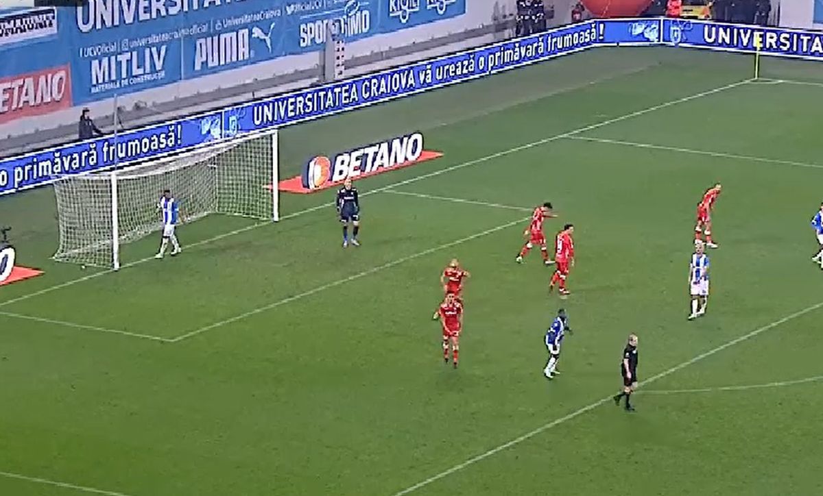 Andrei Ivan s-a făcut de râs în CSU Craiova - UTA / FOTO: Capturi TV @Digi Sport 1