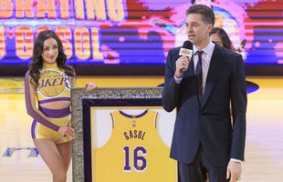 LA Lakers a retras numărul 16 » Pau Gasol, emoționat: „Îți dă amețeli”