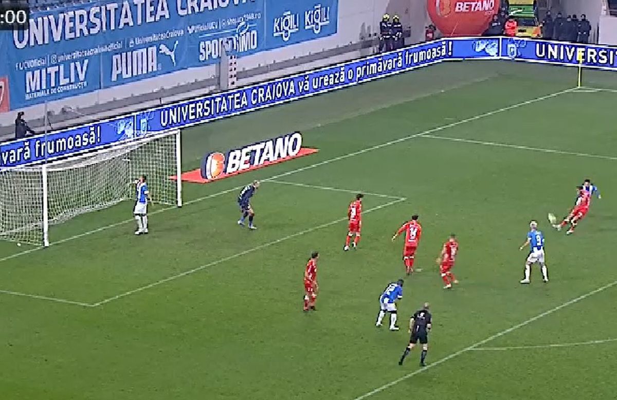 Andrei Ivan s-a făcut de râs în CSU Craiova - UTA / FOTO: Capturi TV @Digi Sport 1