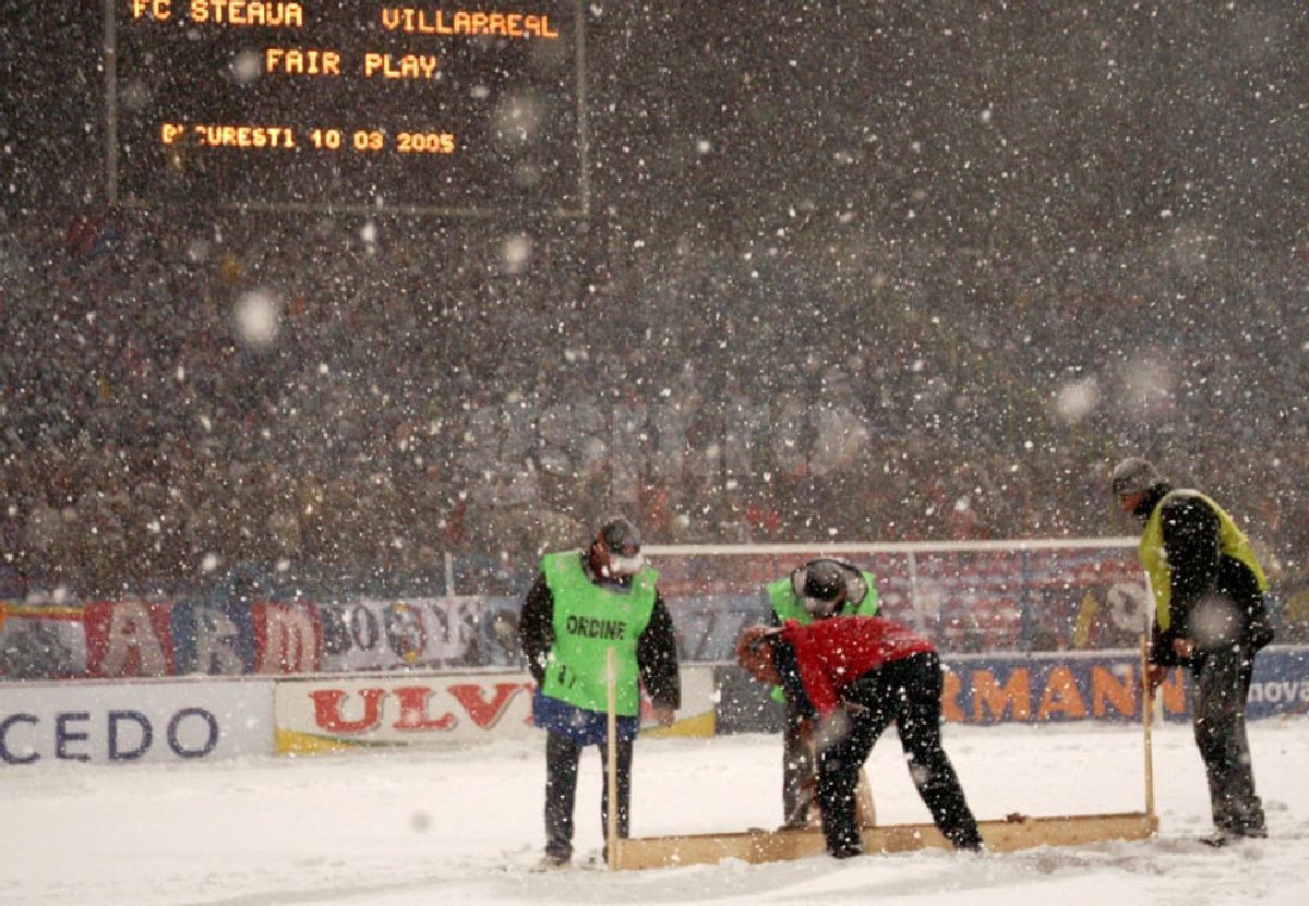 FCSB - Villarreal și zăpada nemiloasă care a amânat meciul din 2005 » Où sont les neiges d'antan?