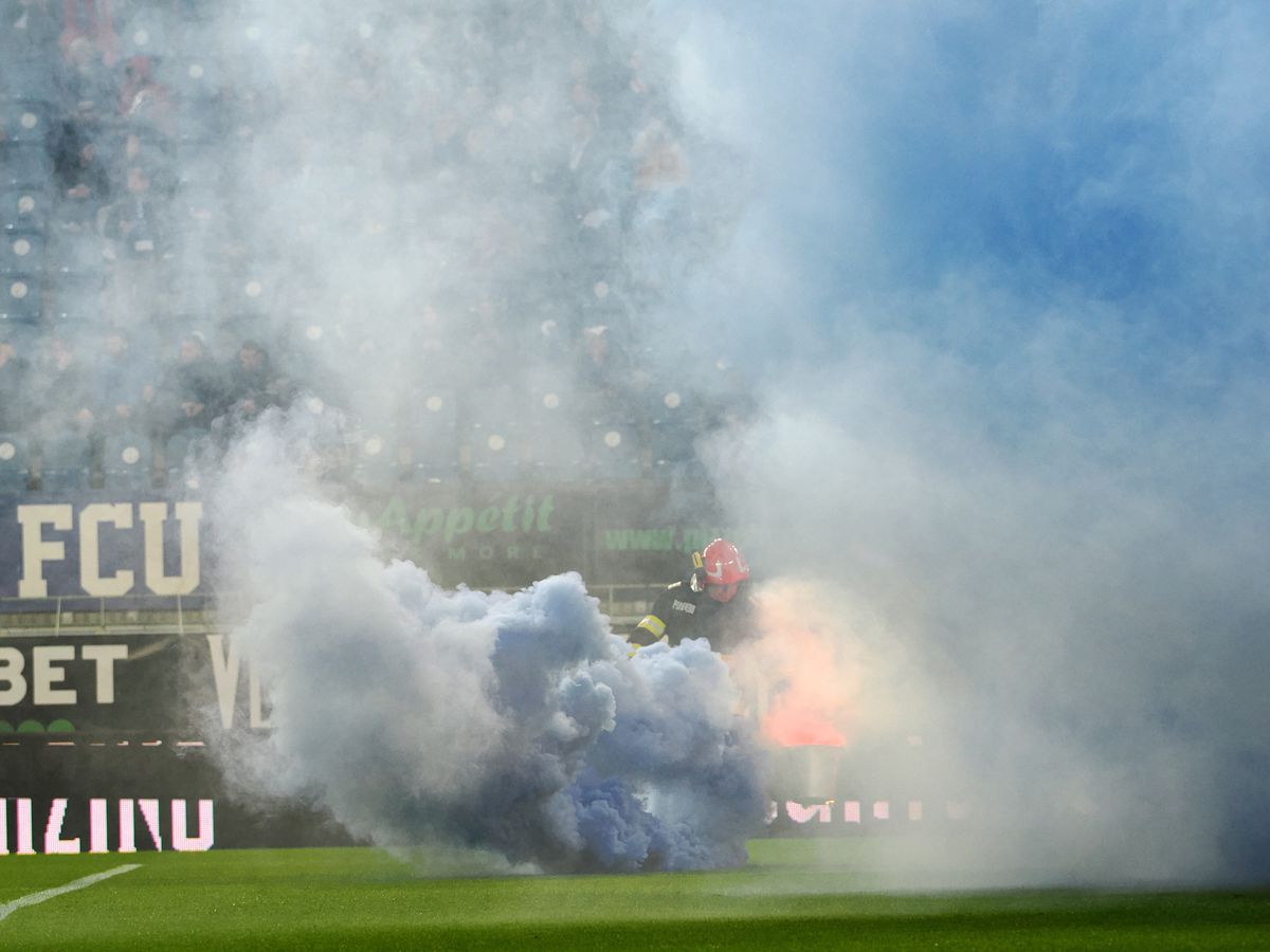 Nicolo Napoli, imaginile serii la FCU Craiova - Universitatea Craiova