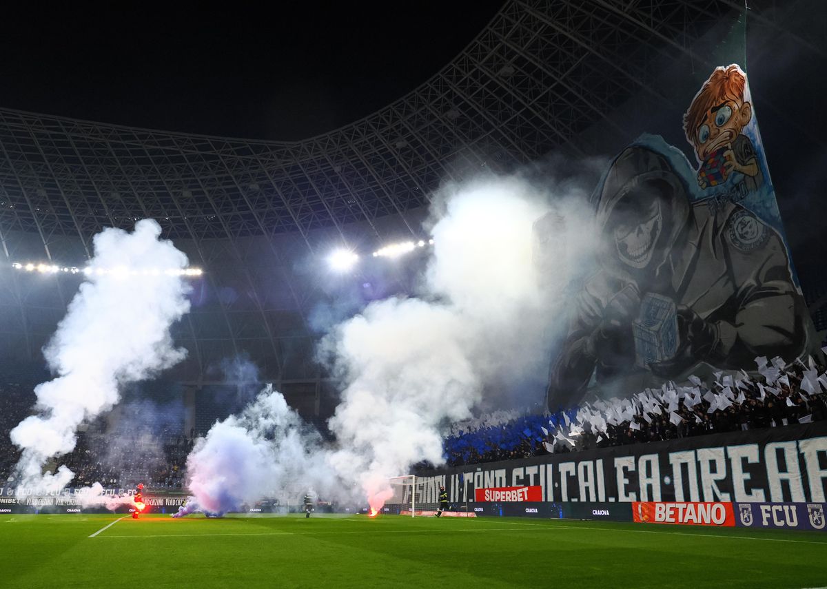 Nicolo Napoli, imaginile serii la FCU Craiova - Universitatea Craiova