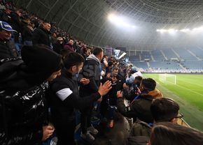 Ce s-a întâmplat în tribune, imediat după derby-ul Craiovei » Imaginile surprinse de reporterul GSP