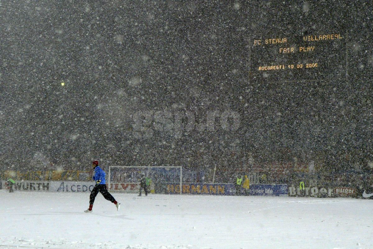 19 ani de la istoricul meci FCSB - Villarreal » Amintirile unei vedete de atunci: „Am ieșit la încălzire, iar în 3 minute s-a făcut zăpada până peste genunchi!”