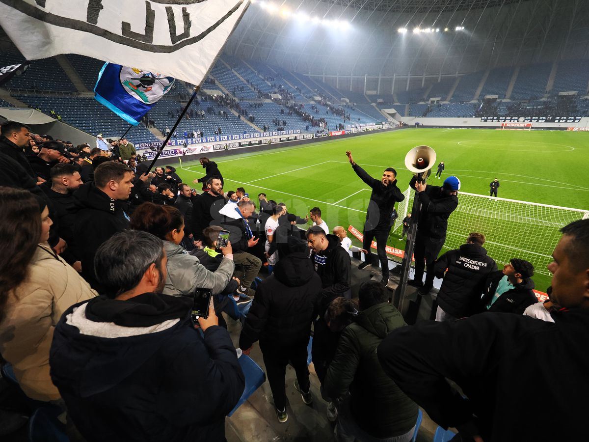 Ce s-a întâmplat în tribune, imediat după derby-ul Craiovei » Imaginile surprinse de reporterul GSP