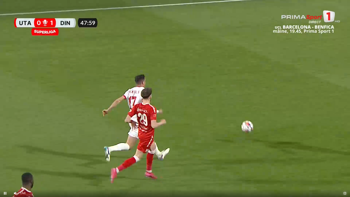 Ratarea lui Milanov în UTA - Dinamo