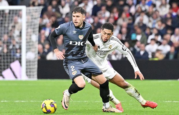 Bellingham în genunchi, „piruetă” lângă Mbappe, dar amețit de Vinicius » Cadru cu cadru, cum s-a descurcat Andrei Rațiu contra lui Real Madrid