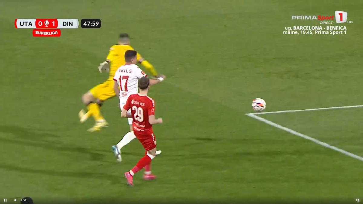 Ratarea lui Milanov în UTA - Dinamo