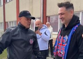 Mirel Rădoi, primit de galerie la baza FCSB! Mesaj cu fularul la gât: „Asta e cel mai important”