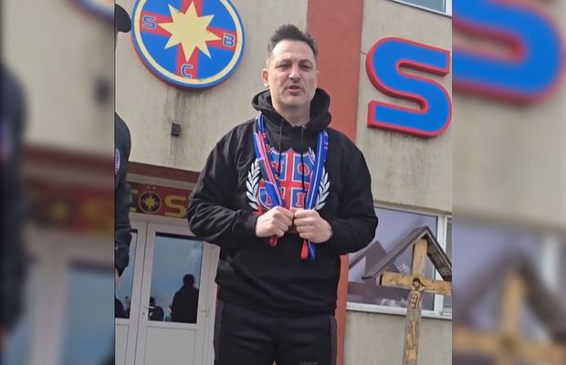 Mirel Rădoi, așteptat de galerie la poarta bazei FCSB! Mesaj cu fularul la gât: „Asta e cel mai important”