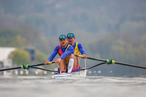 Campionii europeni Ciprian Tudosă și Marius Cozmiuc pot să-și păstreze duminică aurul continental FOTO FR Canotaj