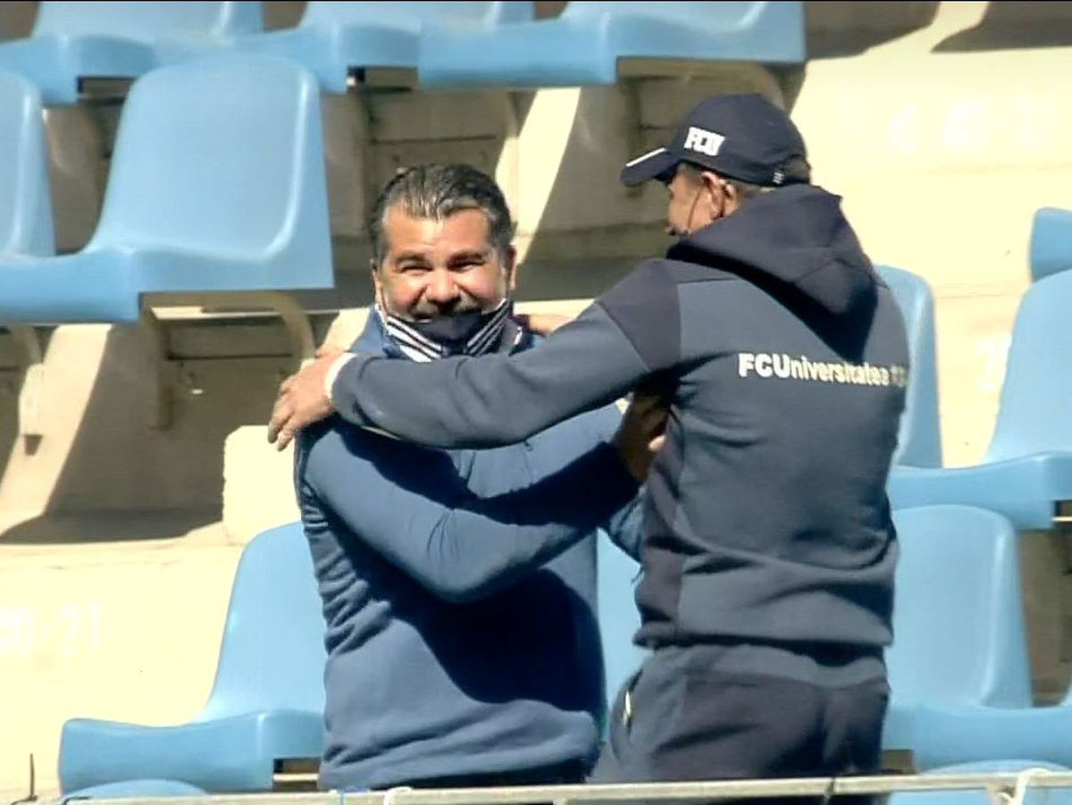 Trică și Bornescu, bucurie în Craiova - ASU Poli / FOTO: Captură @TV Telekom Sport