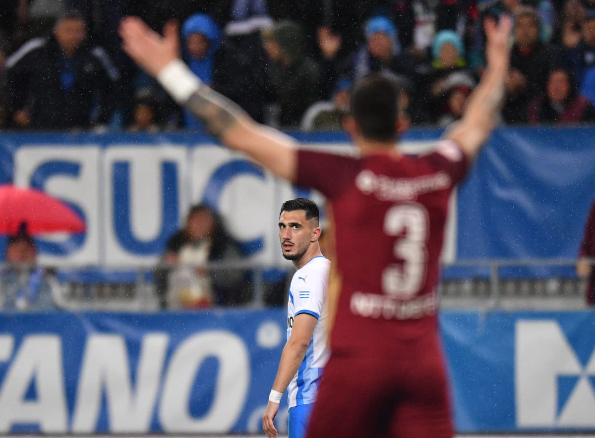 Billel Omrani, gest golănesc în CSU Craiova - CFR Cluj » Brigada lui Radu Petrescu a ratat momentul