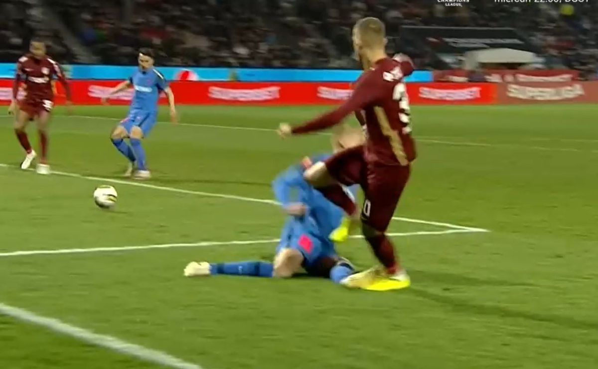 CFR Cluj a cerut penalty în meciul cu FCSB