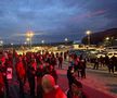 Scandal la Sepsi - Rapid. Meci întârziat și protest major al suporterilor: au ieșit în minutul 15!