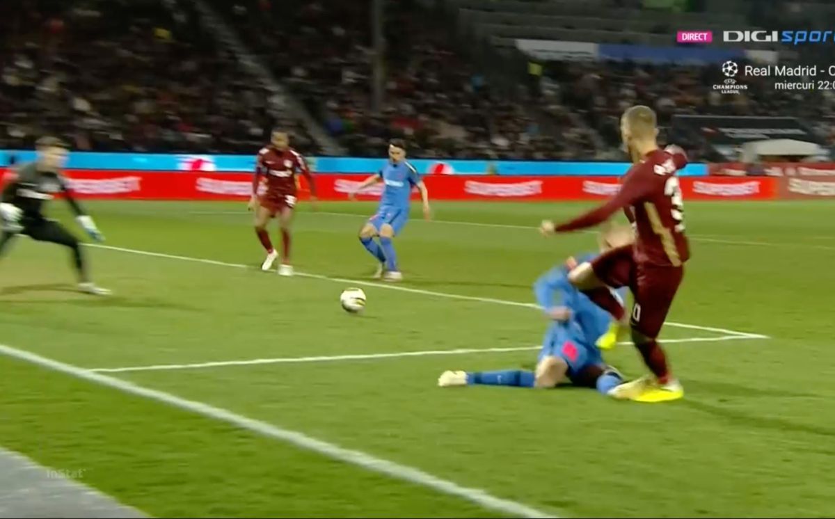 CFR Cluj a cerut penalty în meciul cu FCSB