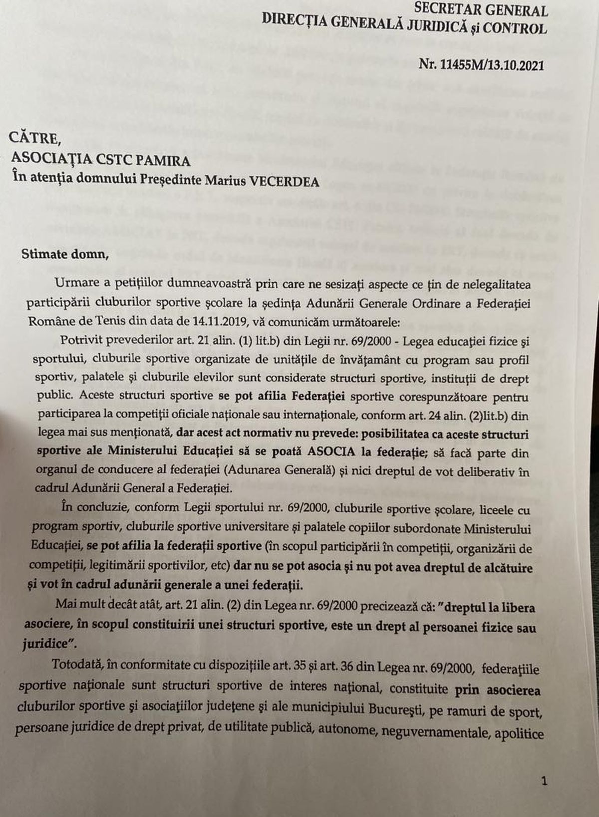 Ce simulacru în tenisul românesc! Acuzații grave la vârful Federației: „«A dat» în copii!” vs. „Vă înscrieți pe calea sigură spre pușcărie!”