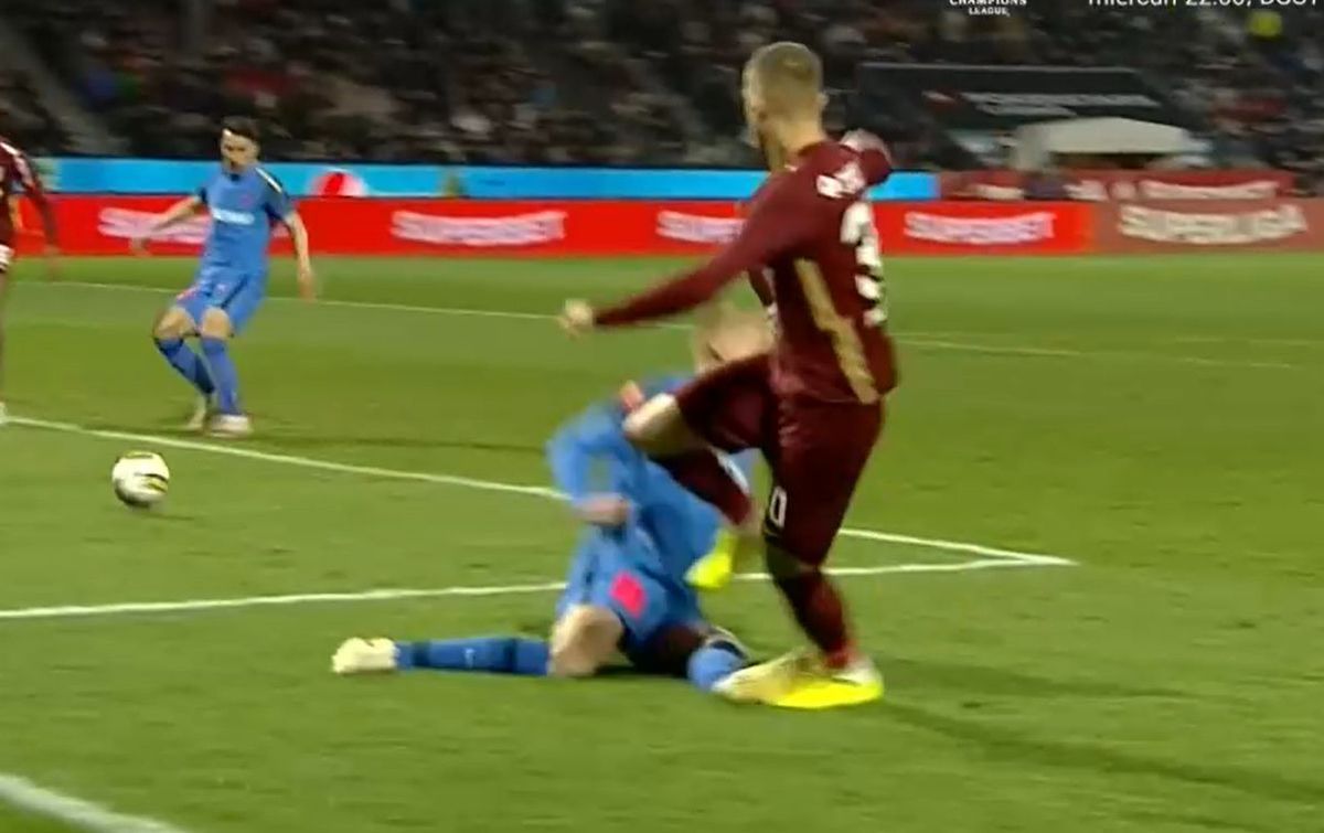 CFR Cluj a cerut penalty în meciul cu FCSB