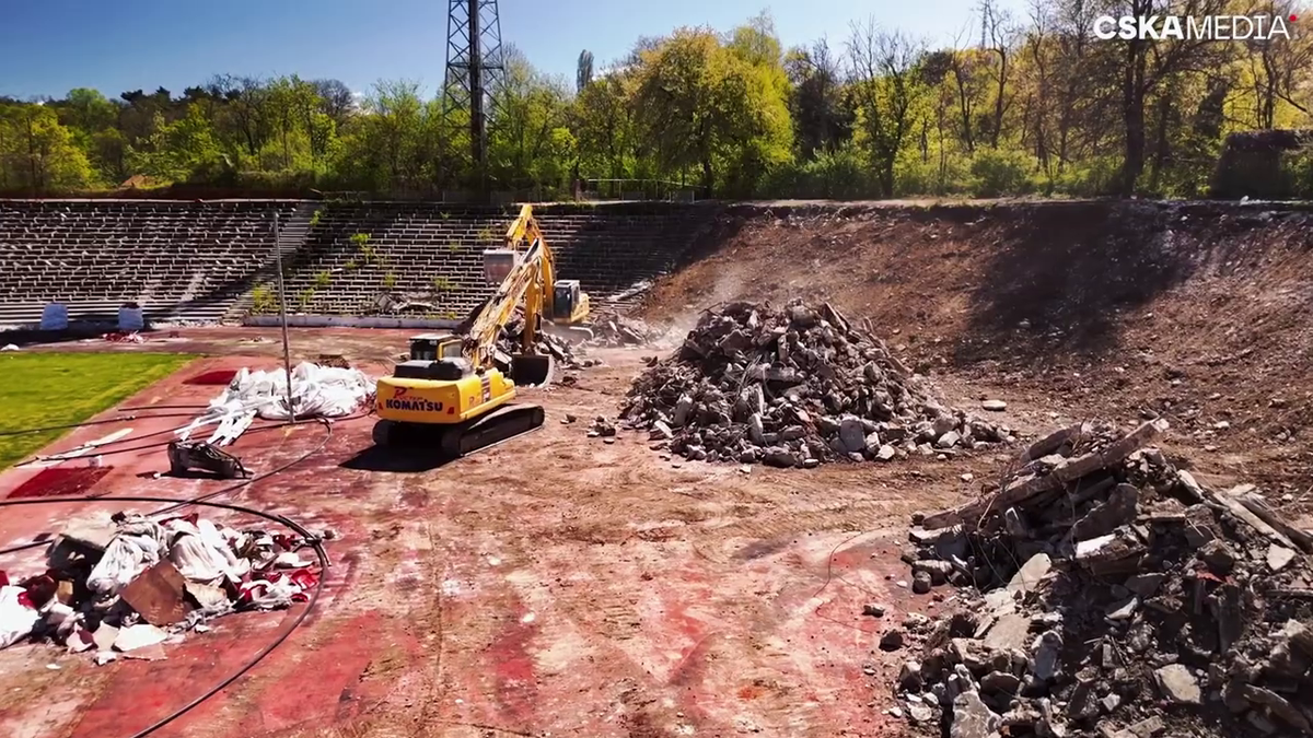 Stadionul CSKA a fost demolat