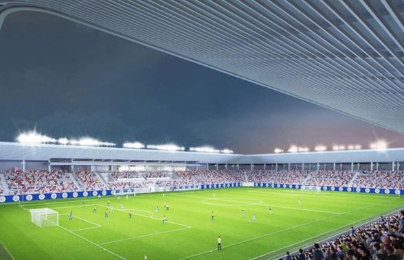 Un nou stadion de 5 stele se construiește în România! Imagini spectaculoase cu Arena de 40 de milioane de euro