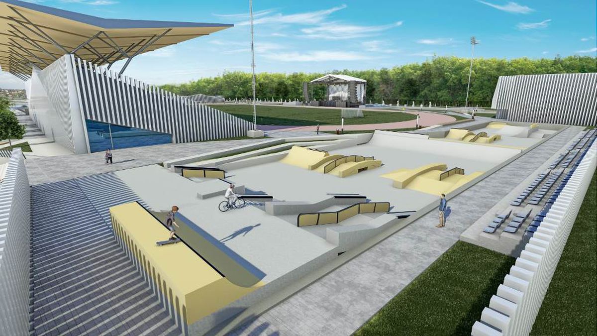 Bistrița. Stadion de fotbal și unul de atletism