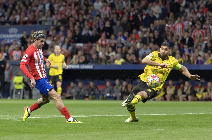 Atletico Madrid a deschis scorul cu Borussia Dortmund în minutul 4, după o gafă uriașă în apărarea nemților/ foto Imago Images