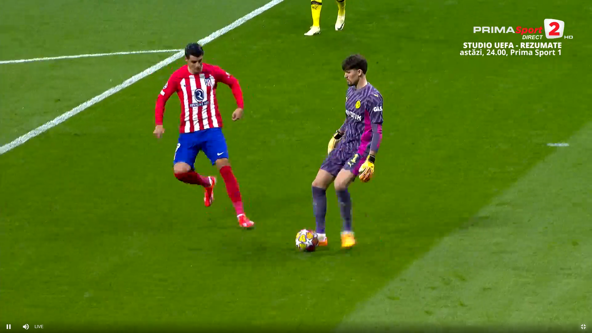 Gafă uriașă la Atletico - Dortmund » Ce s-a întâmplat sub ochii lui Moldovan