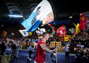 Autorul unicului gol în ultimul derby al Romei, amendat pentru steagul cu un șobolan în mijloc
