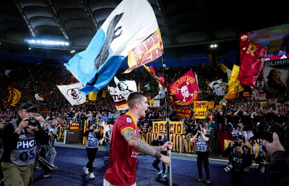 Autorul unicului gol în ultimul derby al Romei, amendat pentru steagul în culorile rivalei și cu un șobolan în mijloc