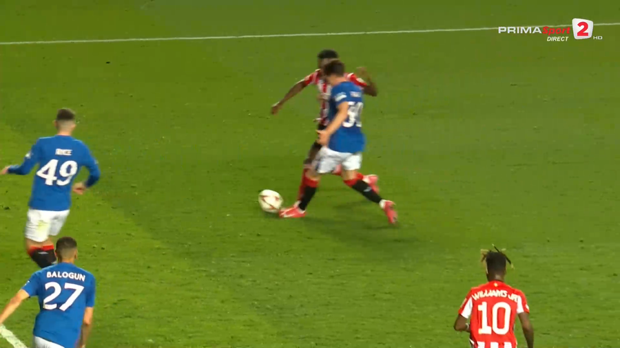 Meci eroic făcut de Rangers cu Athletic Bilbao » Prestații bune pentru Ianis Hagi, Istvan Kovacs și Cătălin Popa