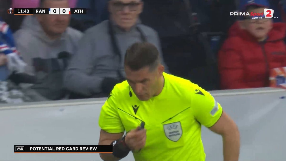 Decizie CRUCIALĂ luată de Istvan Kovacs în Rangers - Athletic Bilbao » Ianis Hagi, la câțiva metri de fază