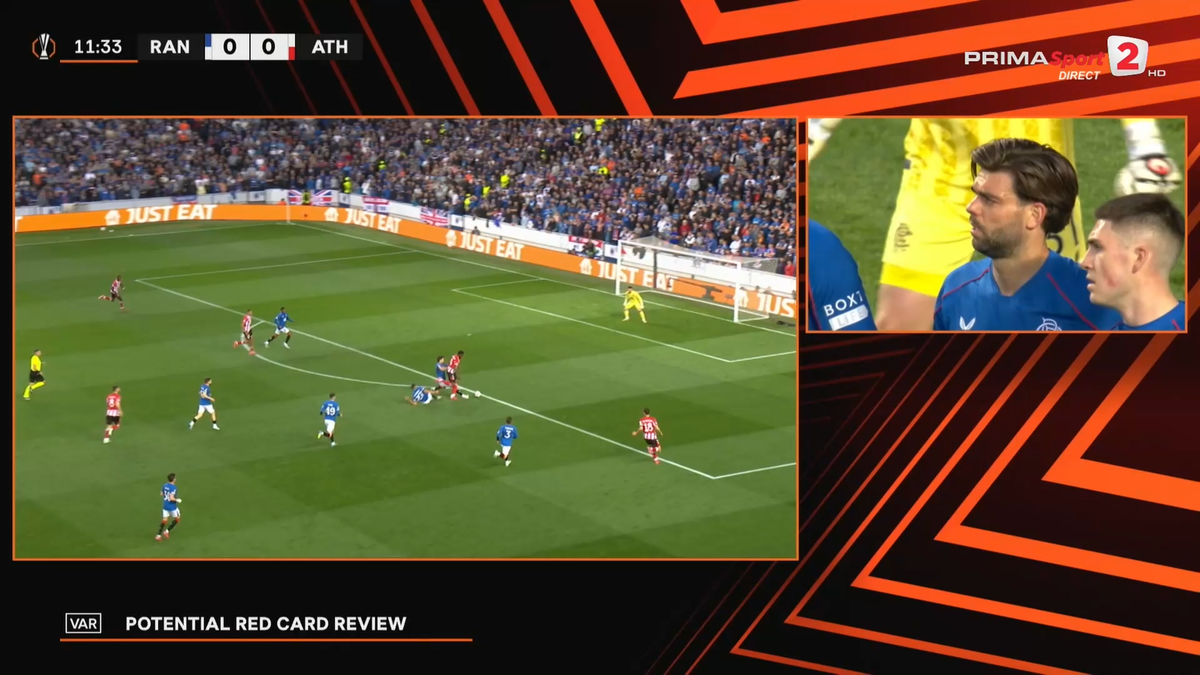 Decizie CRUCIALĂ luată de Istvan Kovacs în Rangers - Athletic Bilbao » Ianis Hagi, la câțiva metri de fază