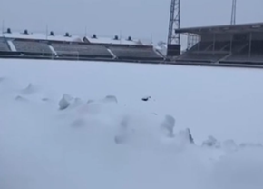 Imagini incredibile de la stadionul pe care azi trebuie să se joace meciul Bodo/Glimt - Lazio!