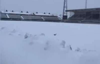 Imagini incredibile de la stadionul pe care azi trebuie să se joace meciul Bodo/Glimt - Lazio!