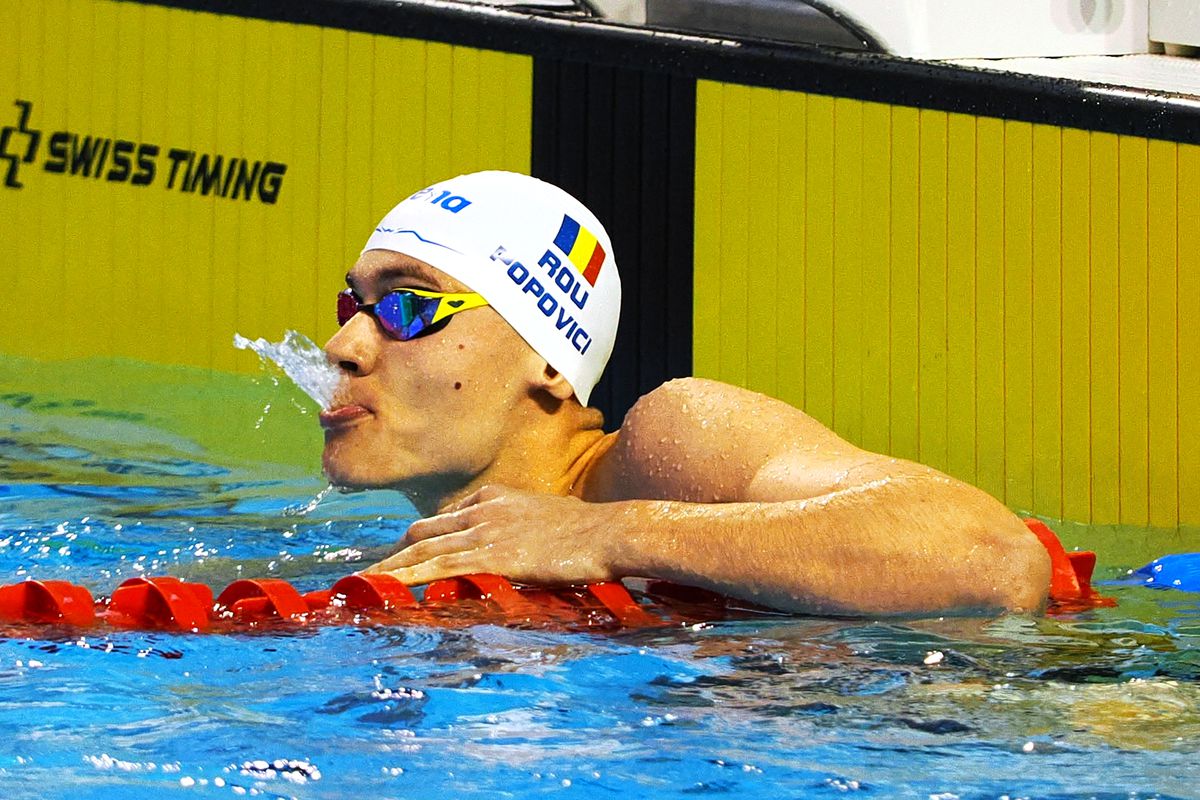 David Popovici, campion național la 200 metri liber