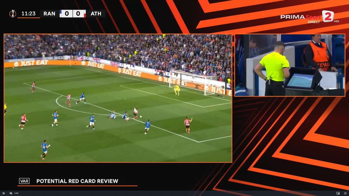 Decizie CRUCIALĂ luată de Istvan Kovacs în Rangers - Athletic Bilbao » Ianis Hagi, la câțiva metri de fază