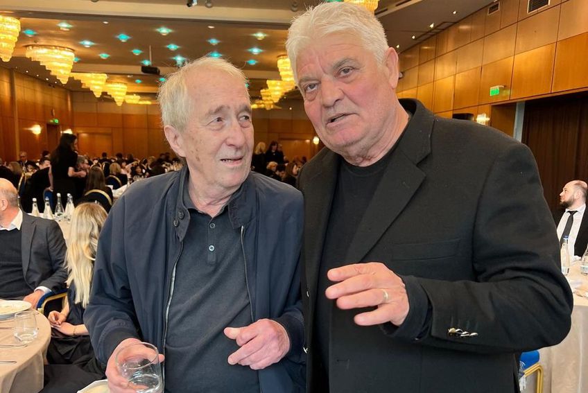 Ioan Andone a stat cu Valentin Ceaușescu la parastasul lui Mircea Lucescu/ foto Facebook @Ioan Andone