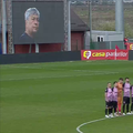 Corvinul Hunedoara, banner special pentru Mircea Lucescu // Captură FOTO: Prima Sport 1