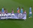Corvinul Hunedoara, banner special pentru Mircea Lucescu // Captură FOTO: Prima Sport 1